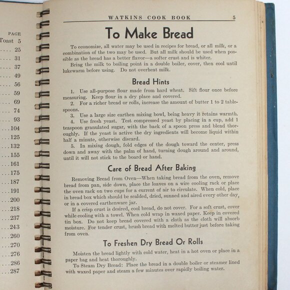 Vintage Copyright 1938 Watkins Cook Book - Recipes Advertising Helpful Hints - Picture 10 of 15